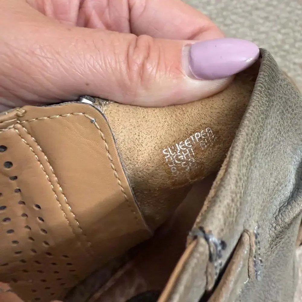 Earth Wedge Sandals Size 8.5 peep toe wedge heels